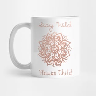 Stay Wild Flower Child Mandala Mug